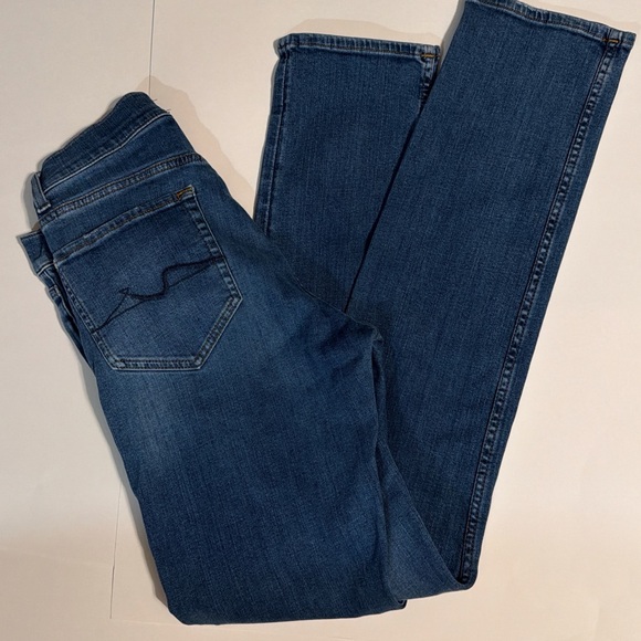 7 For All Mankind Slimmy Luxe Sport Dark Blue Denim Jeans Men's Size 31x31 - Picture 6 of 9